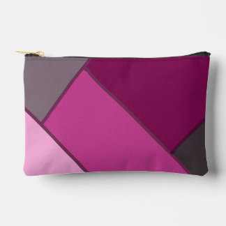 Lila Rosa Holzkohle Farbfeld Zubehörtasche