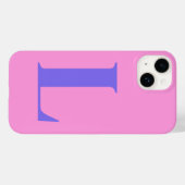Lila-rosa Initial-Personalisiert-Monogramm-Design Case-Mate iPhone Hülle (Rückseite (Horizontal))