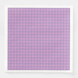 Lila Rosa Karomuster Serviette