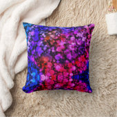 Lila rosa, kleine Bläschen Kissen (Decke)