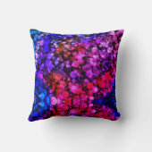 Lila rosa, kleine Bläschen Kissen (Rückseite)