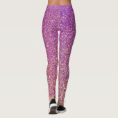 Lila rosa Leggings Sparkasse Look (Rückseite)