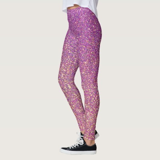 Lila rosa Leggings Sparkasse Look (Links)