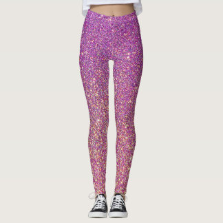 Lila rosa Leggings Sparkasse Look