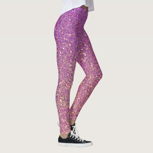 Lila rosa Leggings Sparkasse Look (Rechts)