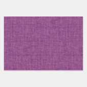 Lila Rosa Leinen Geschenkpapier Set (Vorderseite 2)