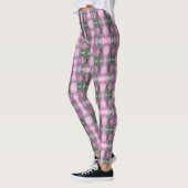 Lila Rosa Lily Blume Malerei - Leggings (Links)