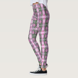Lila Rosa Lily Blume Malerei - Leggings
