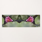 Lila, rosa Lotos-Blume Yogamatte (Rückseite (Horizontal))