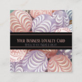 Lila rosa Marmor Generic Business Loyalty Punch Terminkarte (Vorderseite)