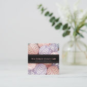 Lila rosa Marmor Generic Business Loyalty Punch Terminkarte (Stehend Vorderseite)