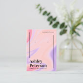 Lila Rosa-Marmor-Regenbogenanzeige Visitenkarte (Stehend Vorderseite)