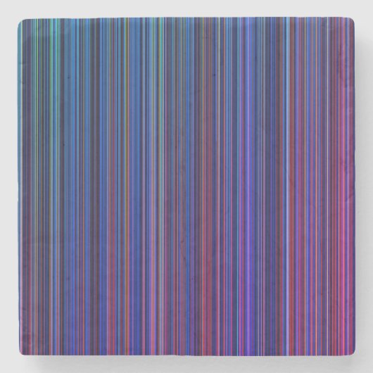 Lila rosa Marmor-Untersetzer des blauen Streifens Steinuntersetzer (Vorderseite)