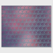 Lila rosa Metallisches Kunstmuseum Geschenkpapier (Flach)