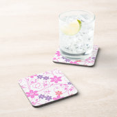 Lila & rosa Modernes Blumenambiente Untersetzer (Rechte Seite)