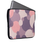 Lila-rosa Moleküle Laptop-Tasche Laptopschutzhülle (Vorne Rechts)