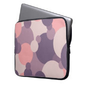 Lila-rosa Moleküle Laptop-Tasche Laptopschutzhülle (Vorderseite Links)