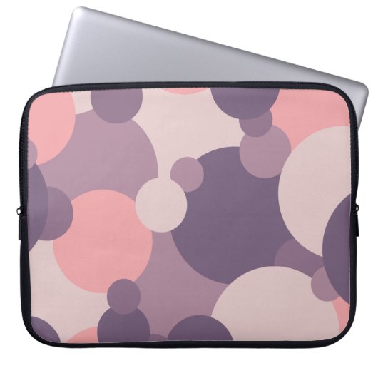 Lila-rosa Moleküle Laptop-Tasche Laptopschutzhülle (Vorderseite)