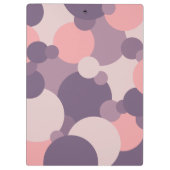 Lila-rosa Moleküle Zwischenablage Klemmbrett (Rückseite)