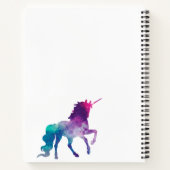 Lila-rosa-Monogramm Notizbuch (Rückseite)