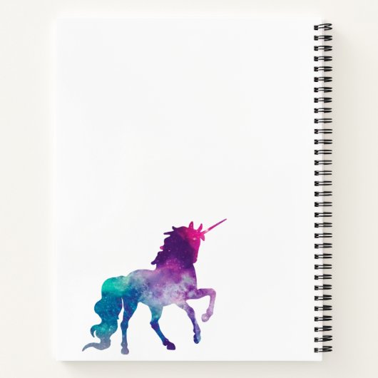 Lila-rosa-Monogramm Notizbuch (Rückseite)