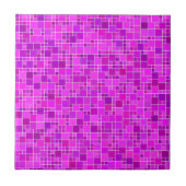 Lila rosa Mosaik Design Keramik Tile Fliese (Vorderseite)