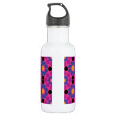 Lila rosa Mosaik Trinkflasche (Rückseite)
