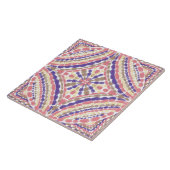 Lila rosa Mosaike, handgemalt Fliese (Seite)