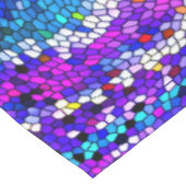 Lila, rosa Mosaikfliesen Tischdecke (Schrägansicht)