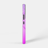 Lila rosa Neon Glitzer Sparkone Samsung Galaxy Hülle (Rechte Seite)