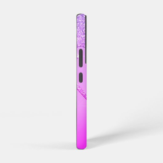 Lila rosa Neon Glitzer Sparkone Samsung Galaxy Hülle (Rechte Seite)