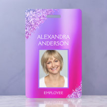 Lila rosa Ombre Glitzer Office Business