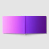 Lila rosa Ombre Gradient Blur Abstract Design Gästebuch (Voll)