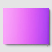 Lila rosa Ombre Gradient Blur Abstract Design Gästebuch (Rückseite)