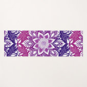 Lila & rosa Ombre Mandala Blume Muster Yogamatte (Vorderseite (Horizontal))
