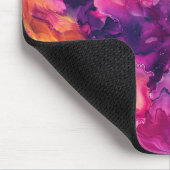 Lila Rosa Orange Flüssig-Marmor Mousepad (Ecke)