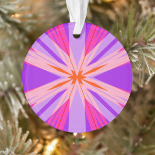 Lila rosa Orange Sternexplosion Star Festivals Spa Ornament