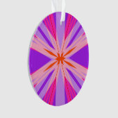 Lila rosa Orange Sternexplosion Star Festivals Spa Ornament (Vorderseite)