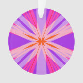 Lila rosa Orange Sternexplosion Star Festivals Spa Ornament (Vorderseite)