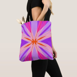 Lila rosa Orange Sternexplosion Star Festivals Spa Tasche