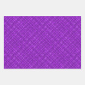 Lila, rosa, orange, Streifen, Kariert, Polka-Punkt Geschenkpapier Set (Vorderseite 3)