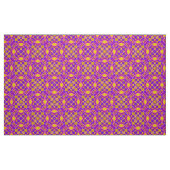 Lila rosa Orange- und gelbes geometrisches Muster Stoff (Fat Quarter (45,7 x 55,9 cm))