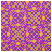 Lila rosa Orange- und gelbes geometrisches Muster Stoff (Muster)