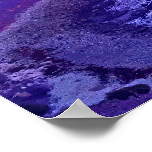 Lila Rosa Ozean Sonnenuntergang Foto Inspiration Z Poster (Ecke)