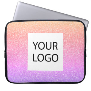 Lila rosa Pastel - Werbung für kundenspezifische L Laptopschutzhülle