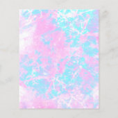 lila rosa pastellblauer Marmor Flyer (Hinten)