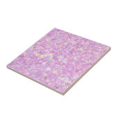 Lila rosa Pastellfarben Imitate Glitzer Solid Fliese (Seite)