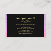 *~* lila Rosa peitscht die Girly Visitenkarte (Rückseite)