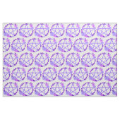 Lila, rosa Pentagramme aus der Blüte Stoff (Fat Quarter (45,7 x 55,9 cm))