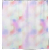 Lila rosa Pfirsich Duschvorhang (Vorderseite)